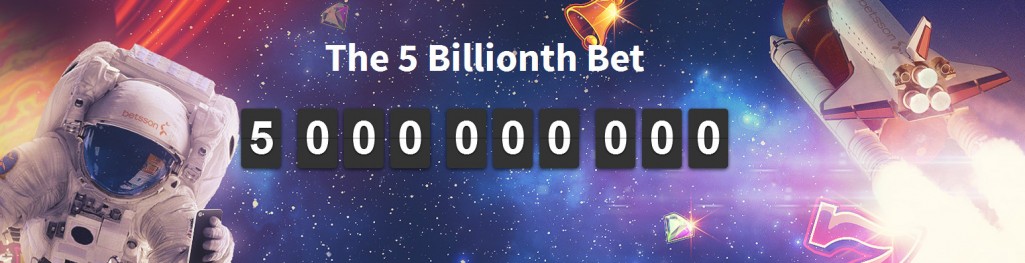 Betsson's 5 billionth bet