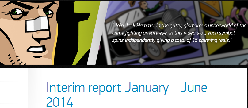 NetEnt Interm Report January - June 2014