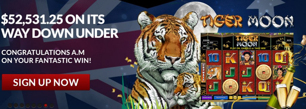 Guts.com Tiger Moon slots $52k jackpot