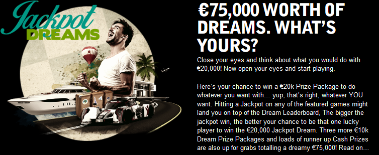 Betsafe Jackpot Dreams Promotion for Mega Fortune Dreams